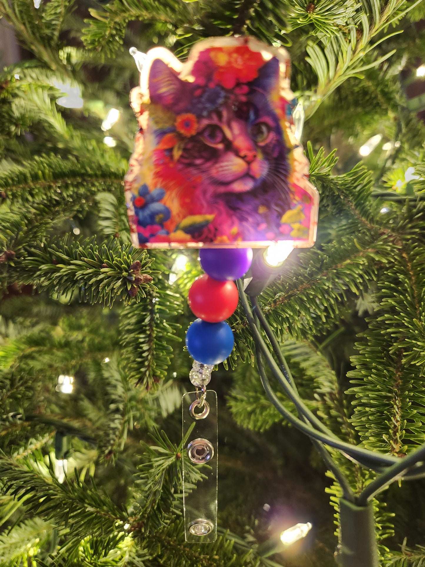 Badge Reel: Lisa Frank inspired Cat (Cat, cats)