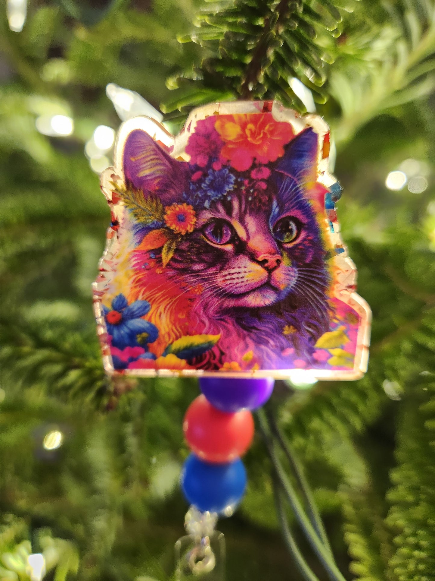 Badge Reel: Lisa Frank inspired Cat (Cat, cats)