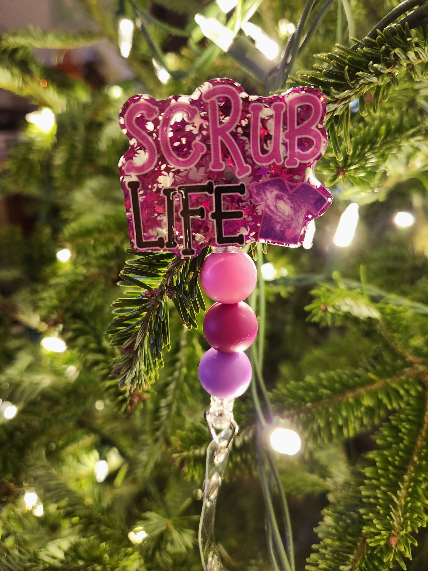 Badge Reel: Scrub Life (Hot Pink)