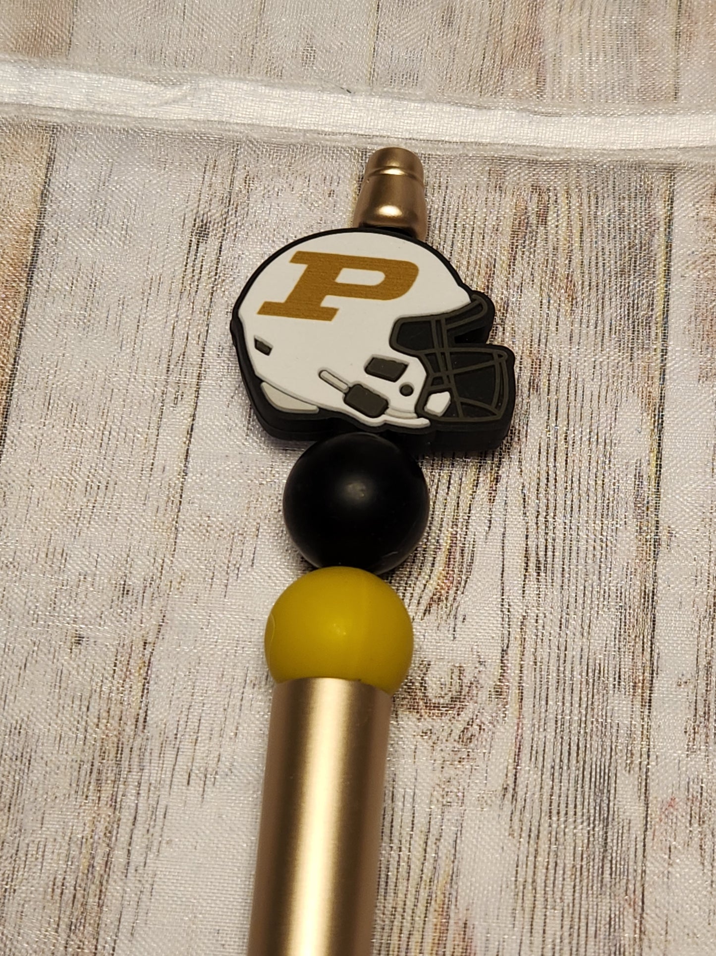 Beaded Pen: Purdue Football