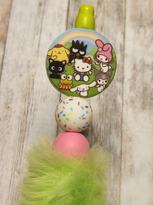 Beaded Pen: Hello Kitty and Friends