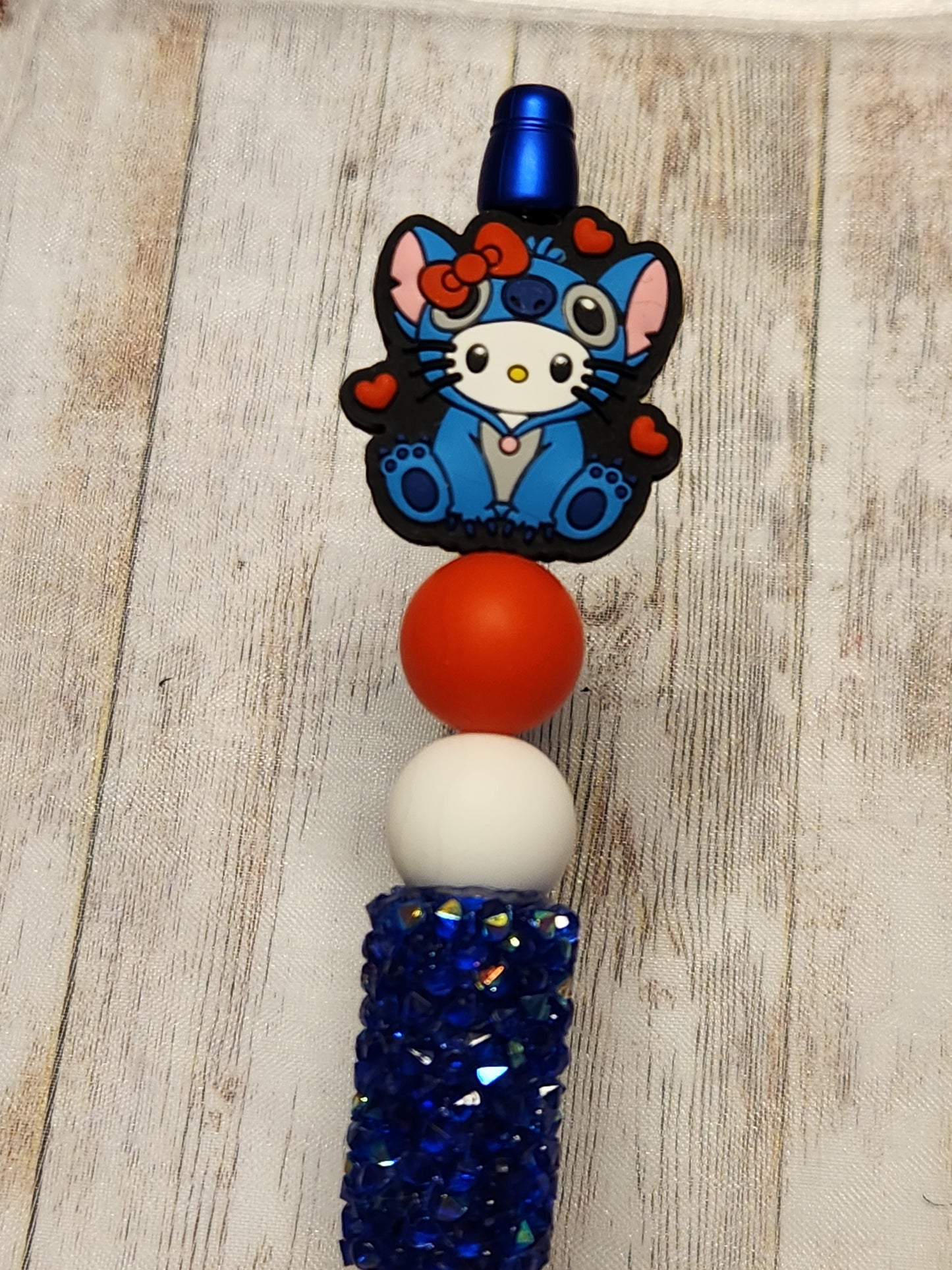 Beaded Pen: Valentine's Collection (Hello Kitty, Stitch, Love)