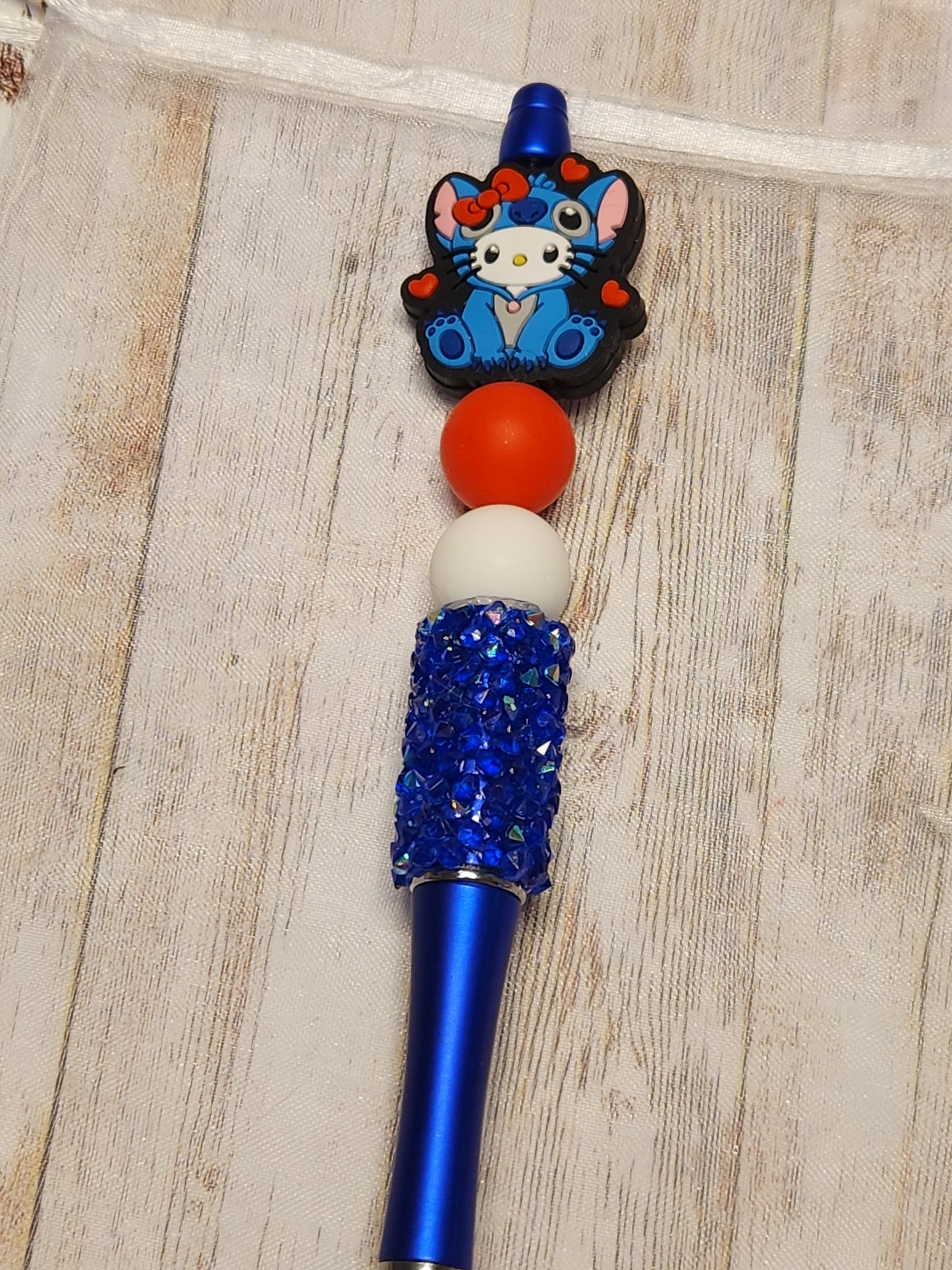 Beaded Pen: Valentine's Collection (Hello Kitty, Stitch, Love)