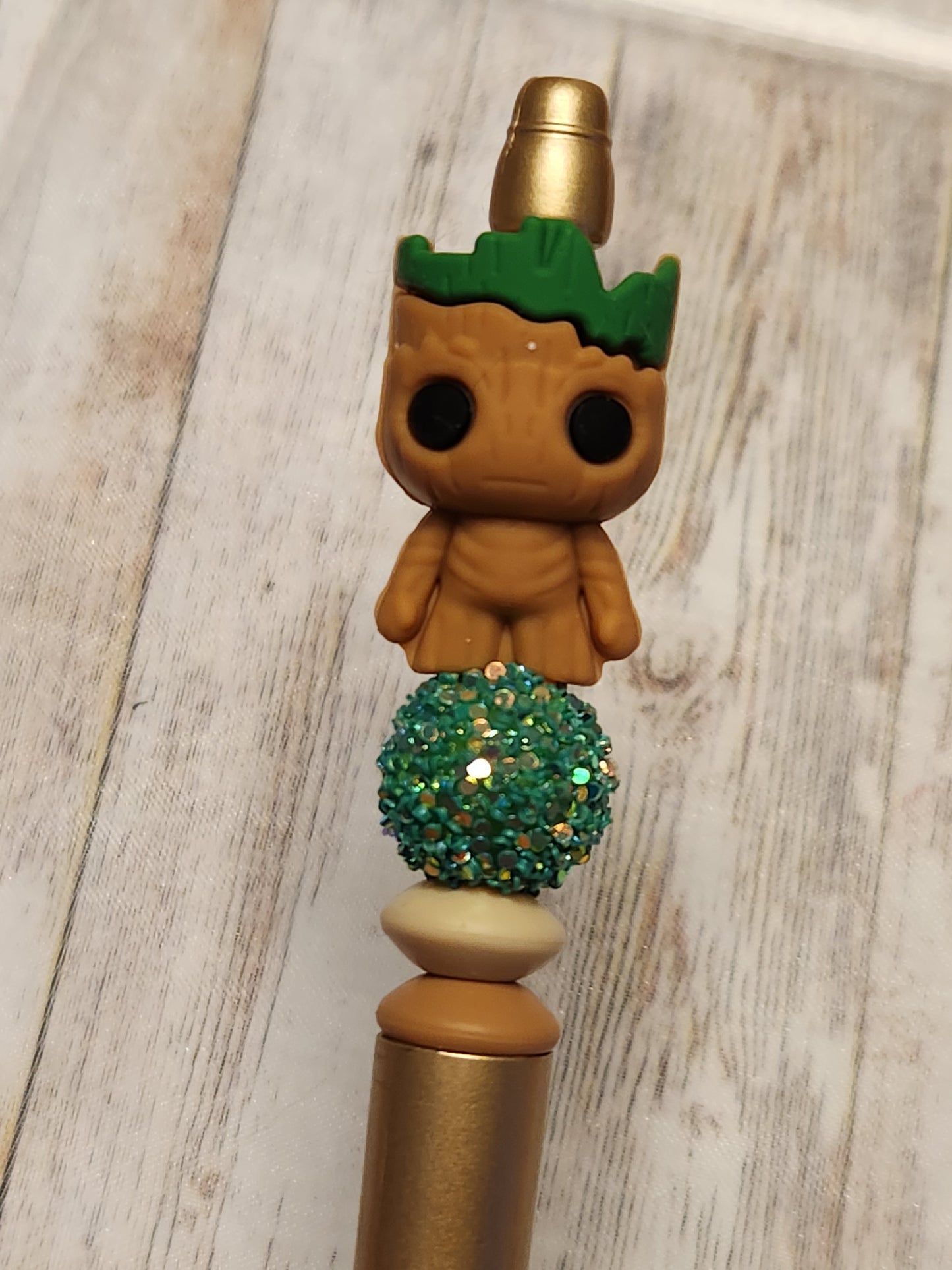 Beaded Pen: I am Groot