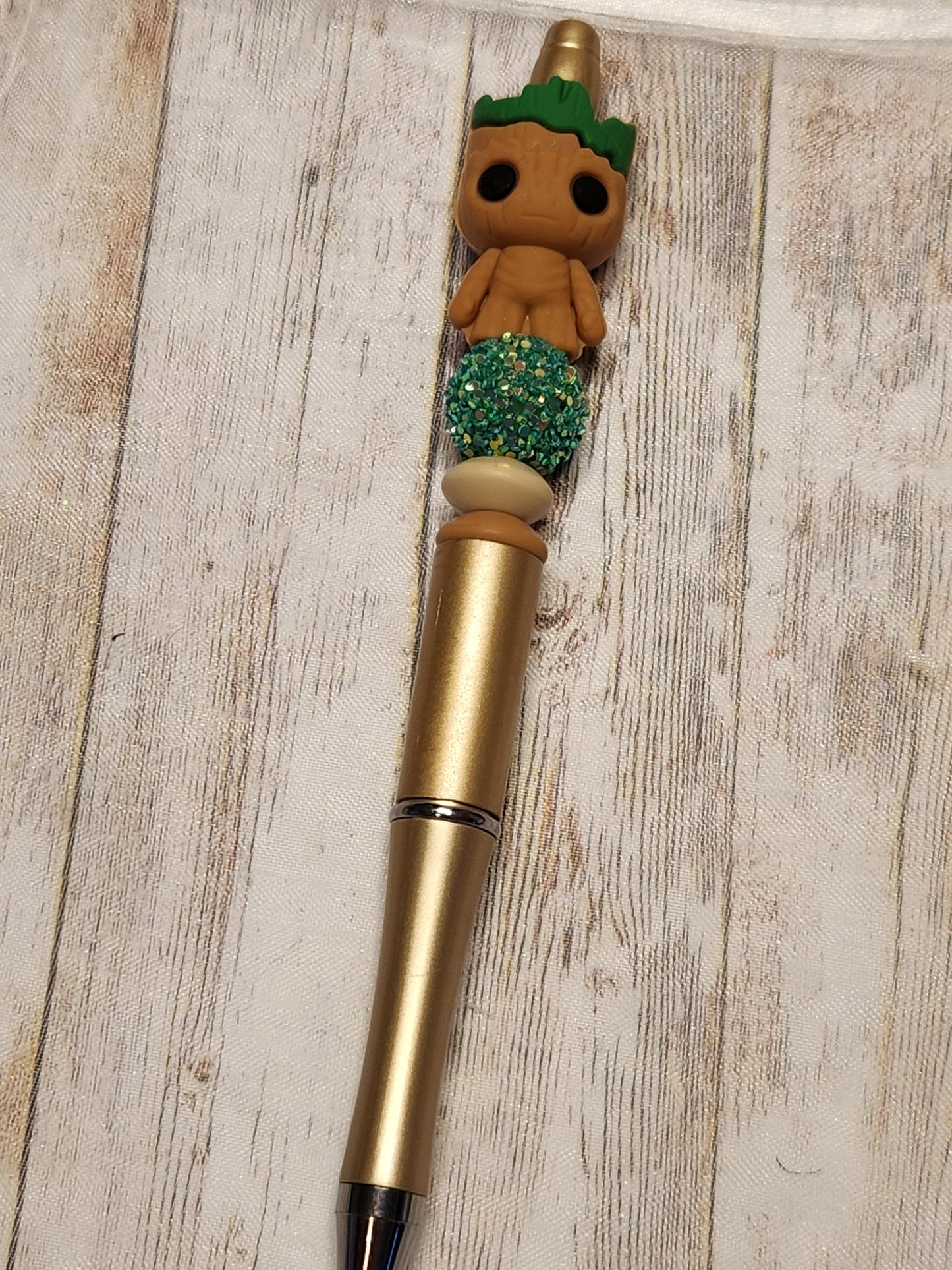 Beaded Pen: I am Groot