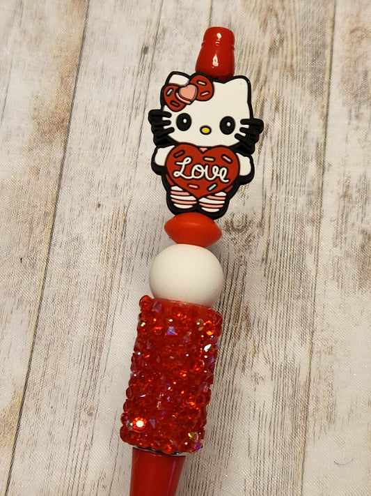 Beaded Pen: Valentine's Collection (Hello Kitty Love)