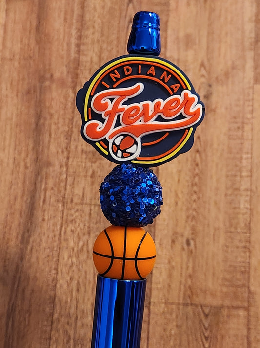 Beaded Pen: Indiana Fever (Basketball)