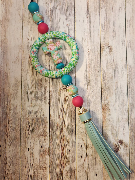 Car Charms: Faith (Floral)