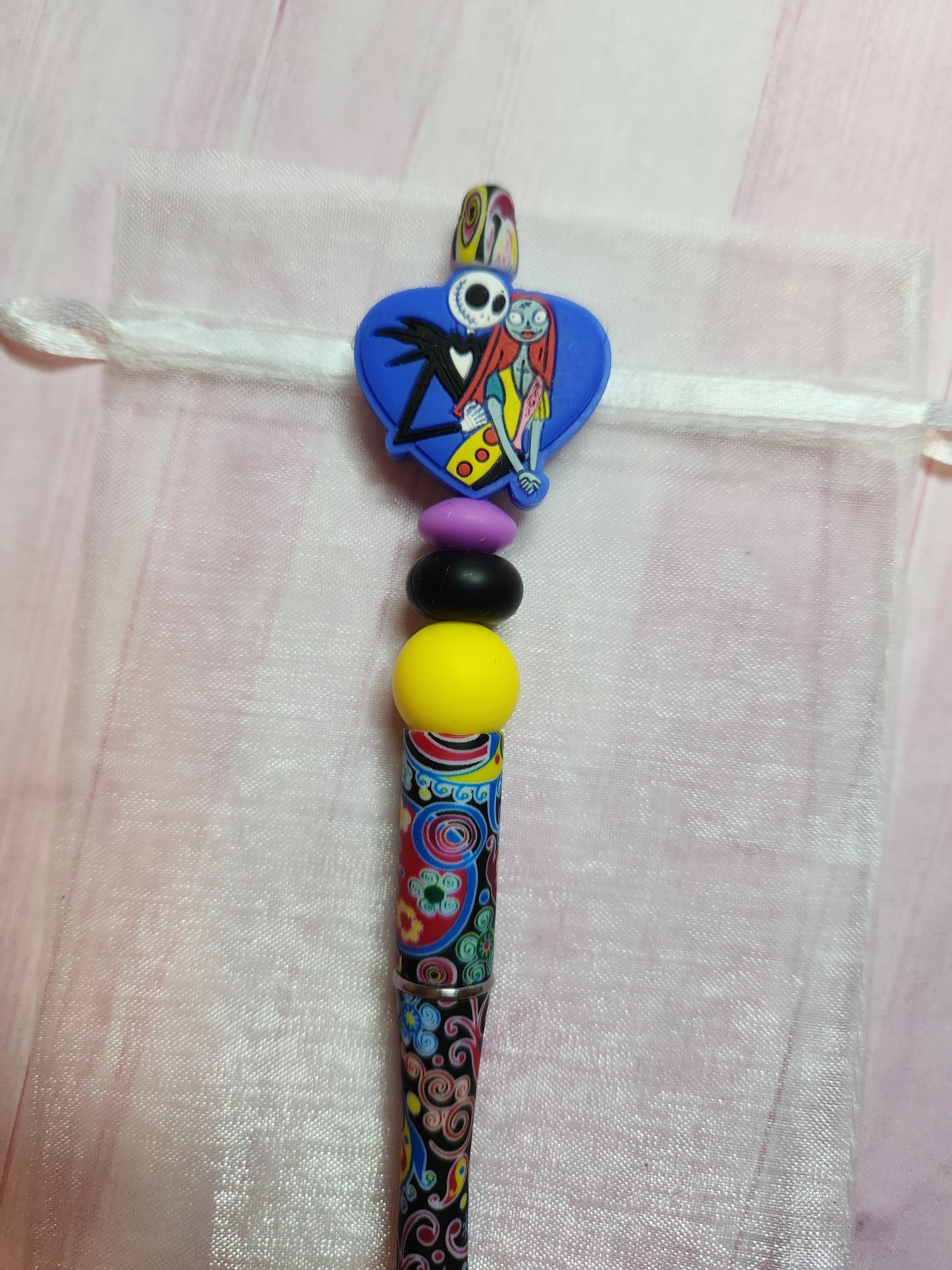 Beaded Pen: Nightmare (Heart)