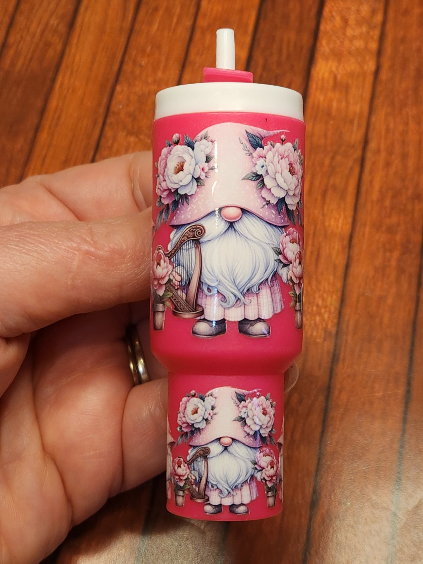 Chapstick Tumbler: Pink Gnome