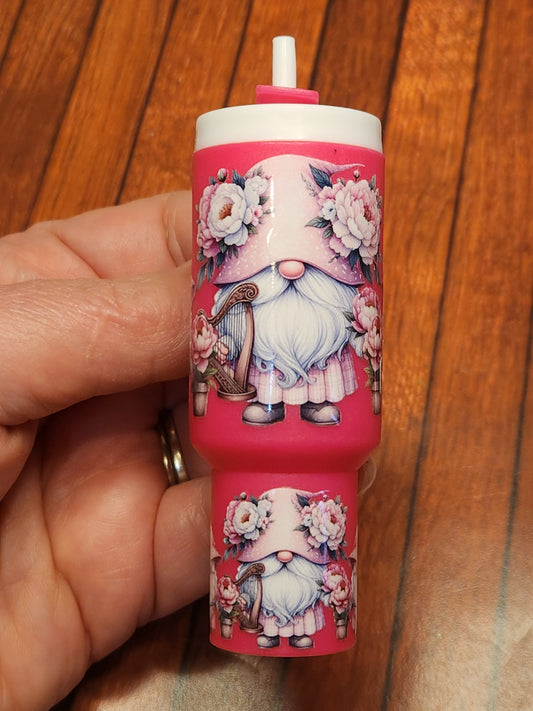 Chapstick Tumbler: Pink Gnome