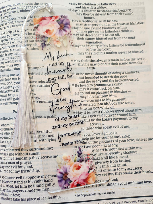 Faith Bookmarks: God is the strength