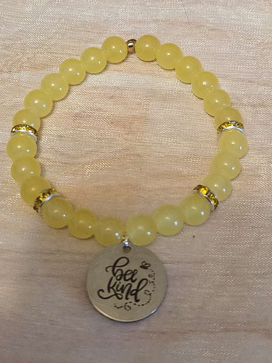 Bracelet: "Bee" Kind (Yellow)