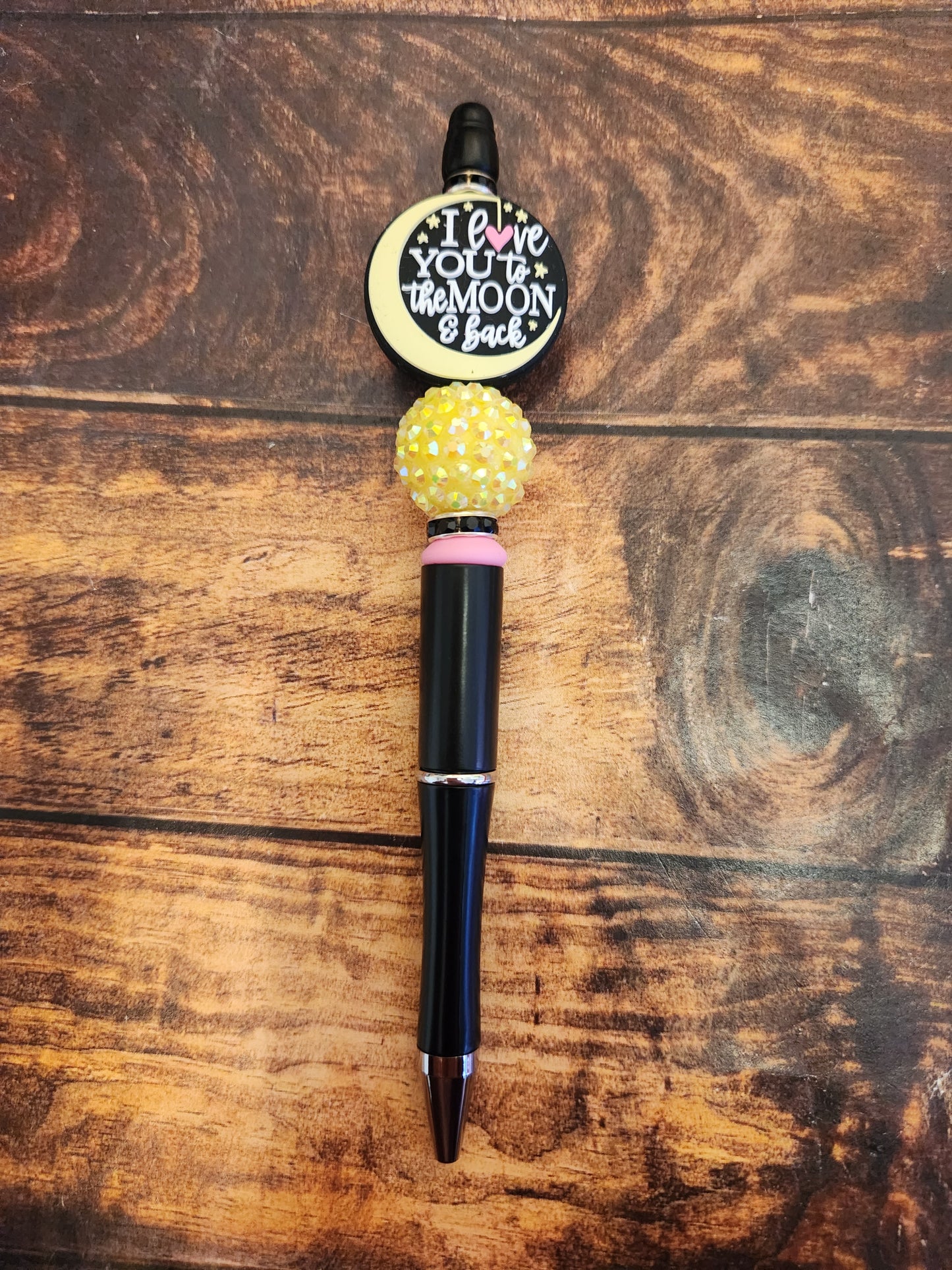 Beaded Pen: I love you to the moon and back