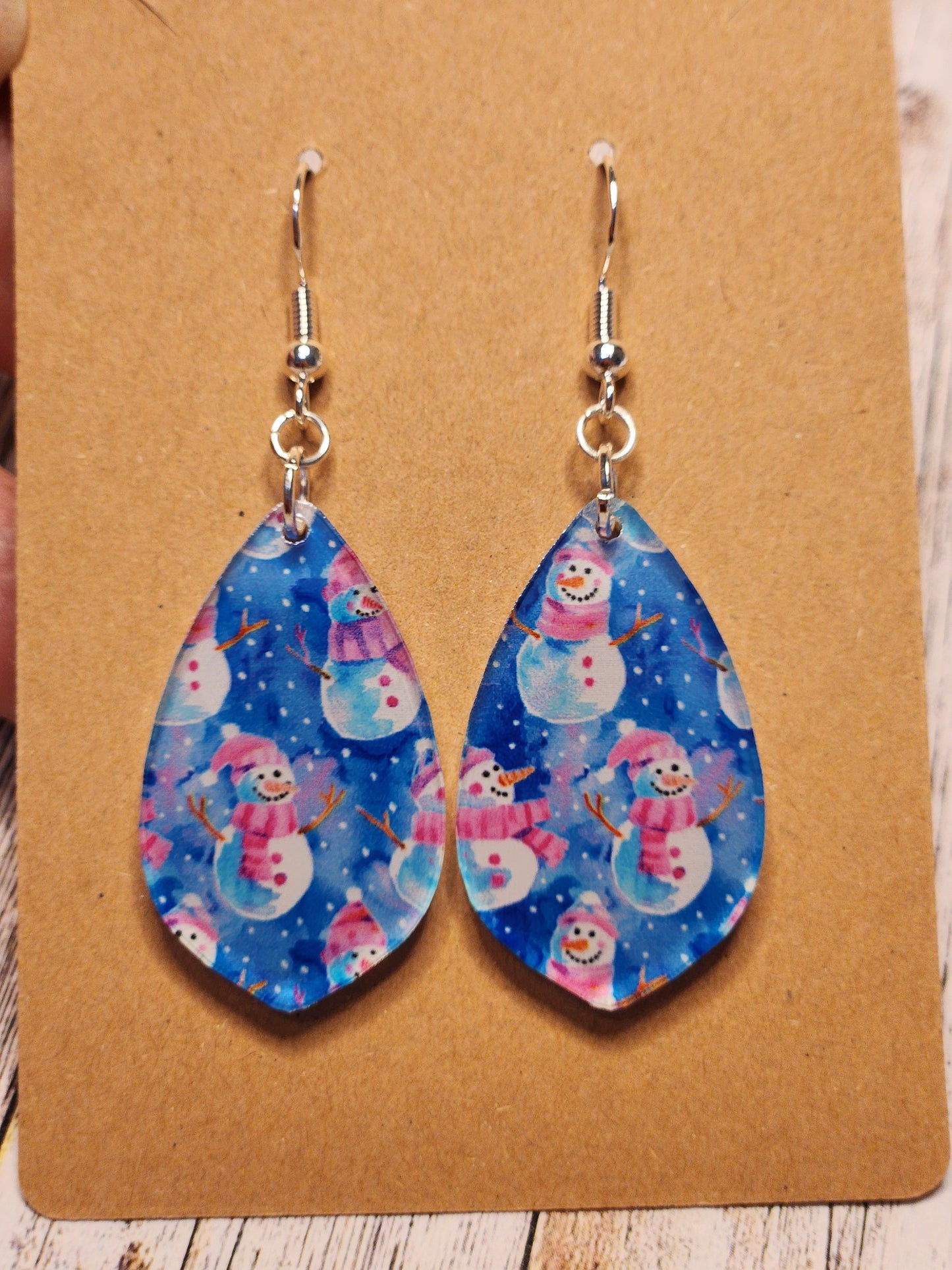 Earrings: Winter (Snowmen)