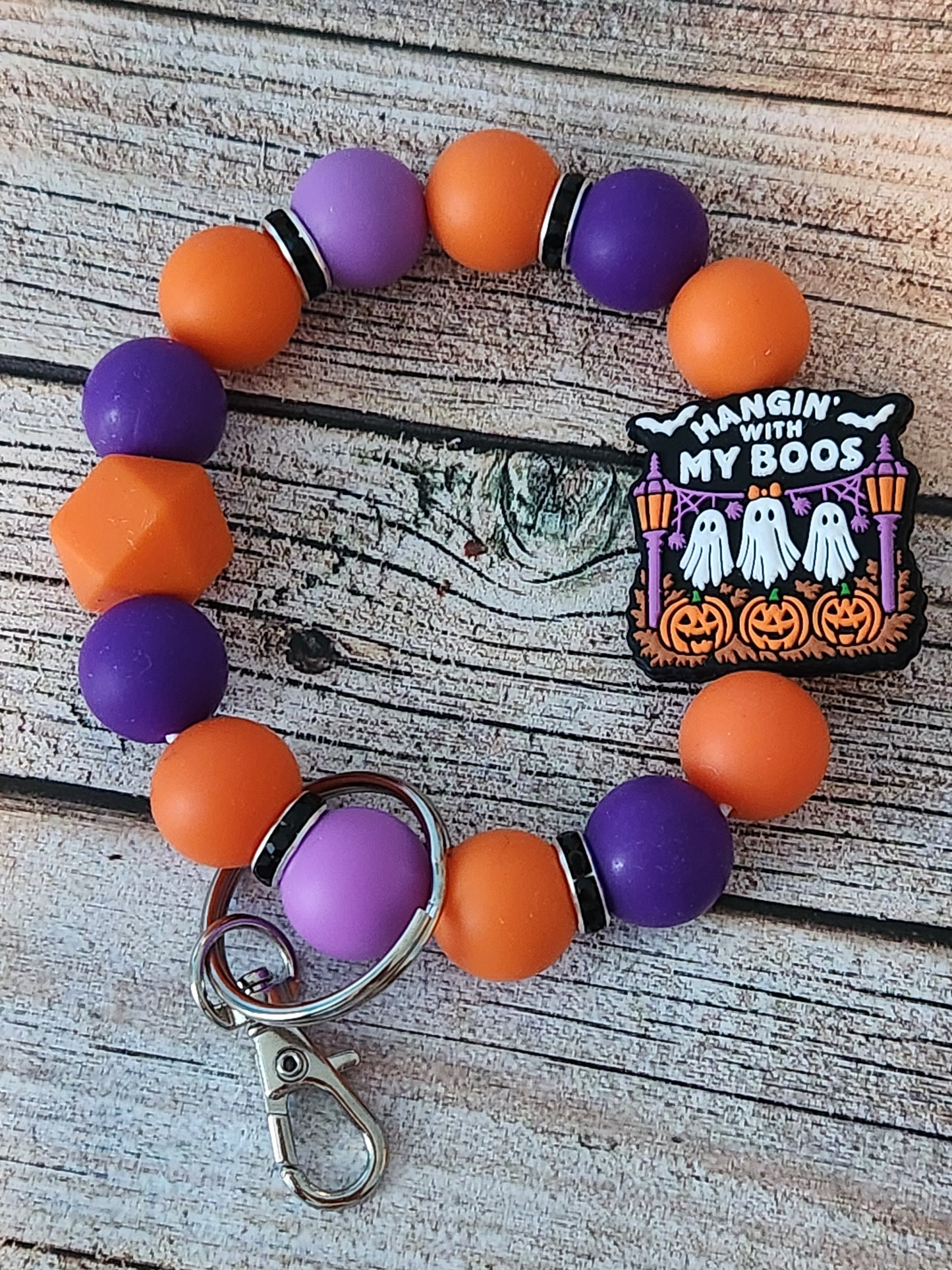 Wristlet Keychain: Fall (Hangin' with My Boos)