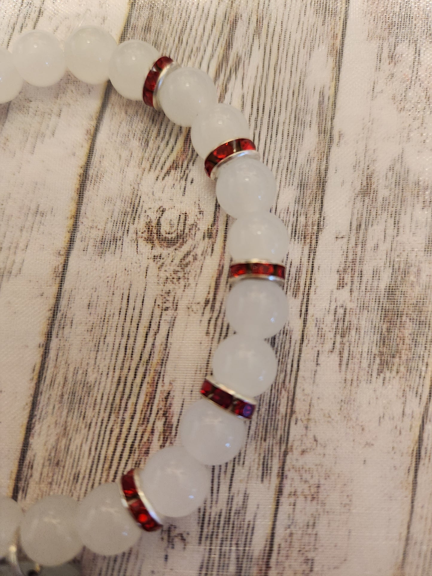 Bracelet: Indiana (Red and White)