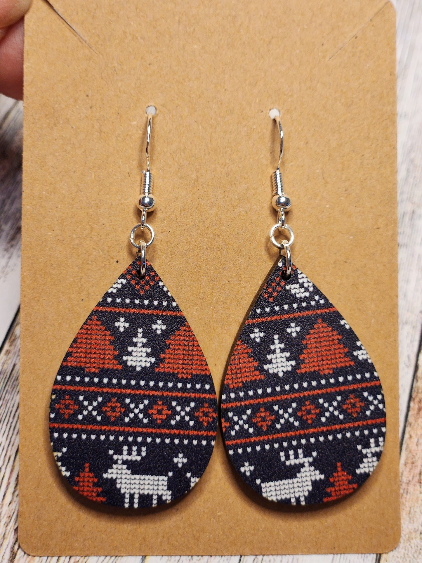 Earrings: Winter (Winter Deer)
