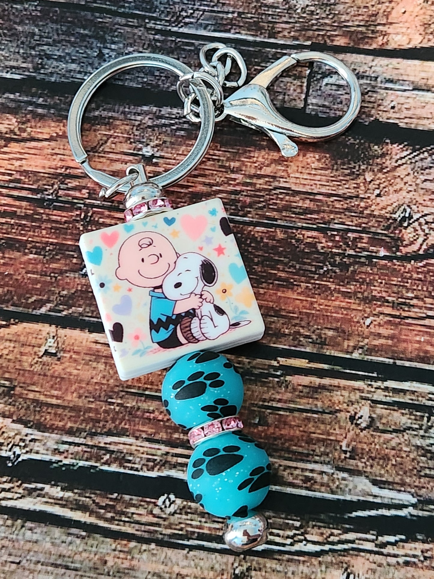 Keychains: Charlie & Snoopy
