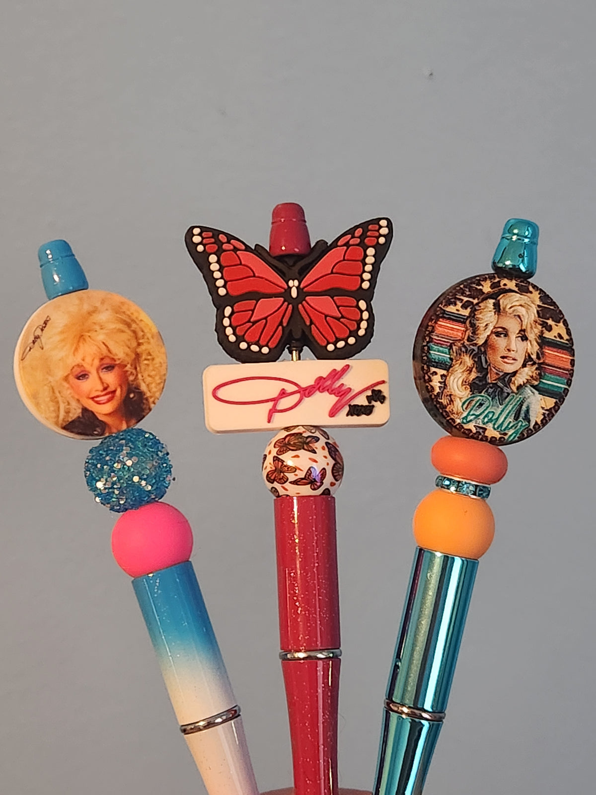 Beaded Pen: Dolly (1980's retro)