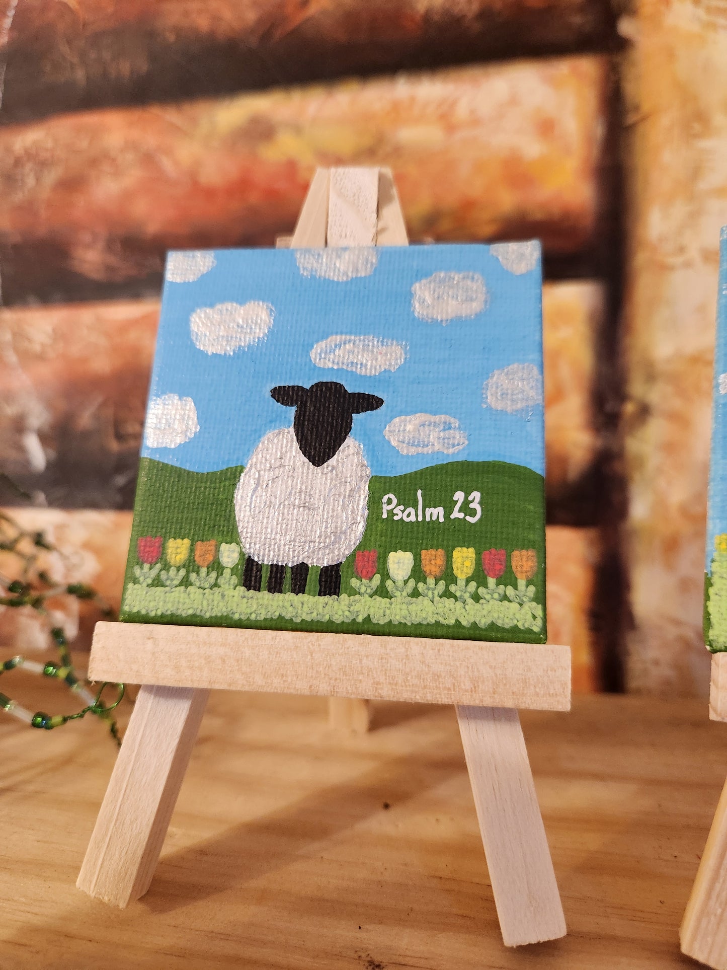 Mini Canvas: Faith (Psalm 23, Jesus, Spring,  Easter)