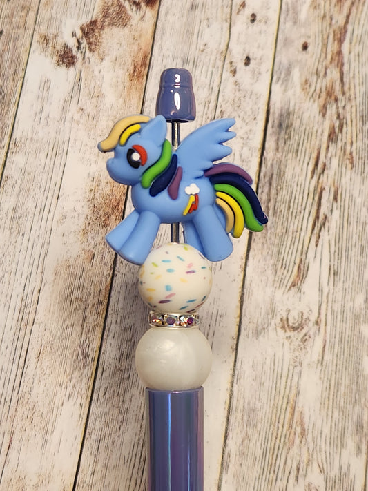 Beaded Pen: My Little Pony (Blue)