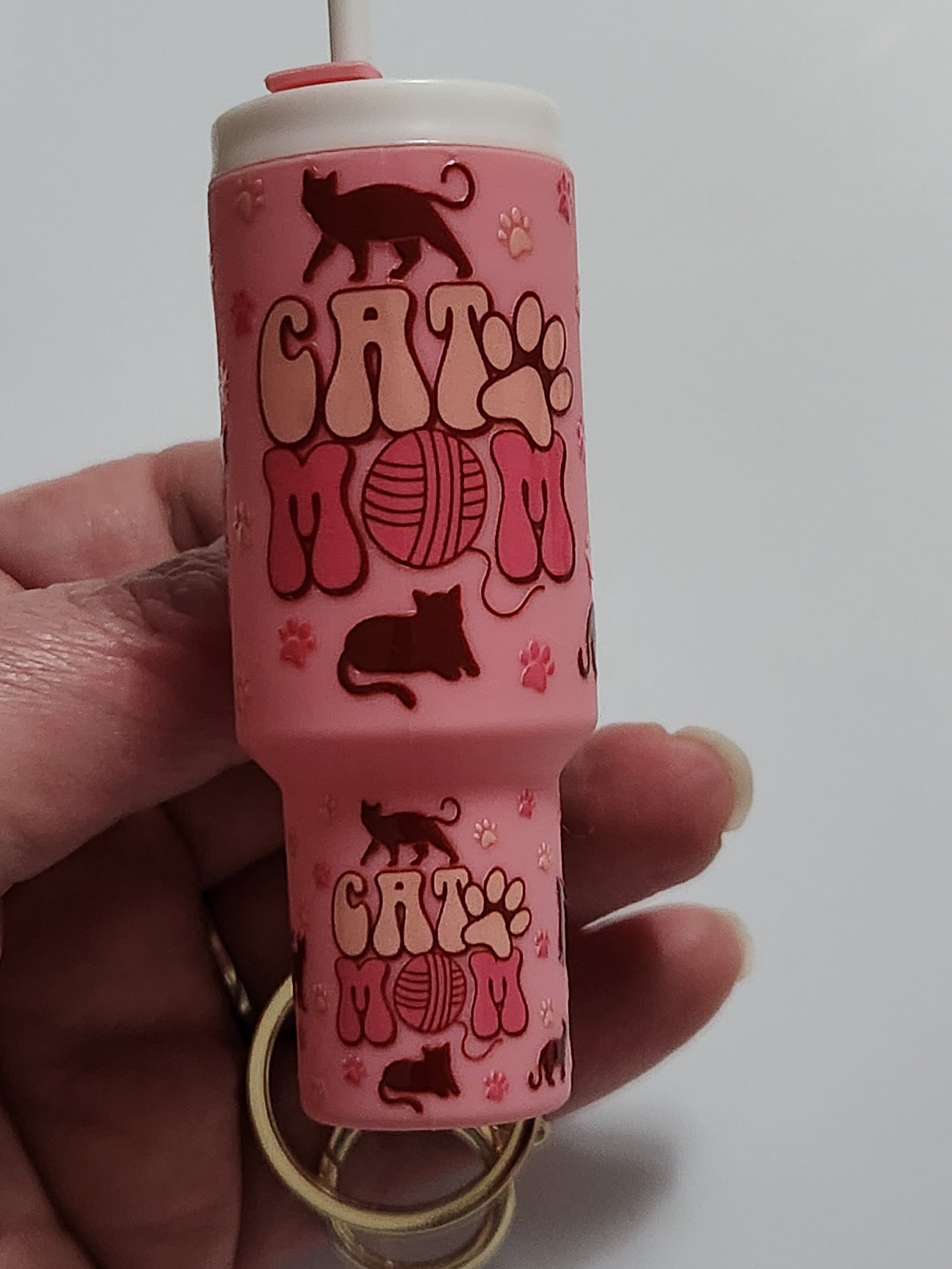 Chapstick Tumbler: Cat Mom