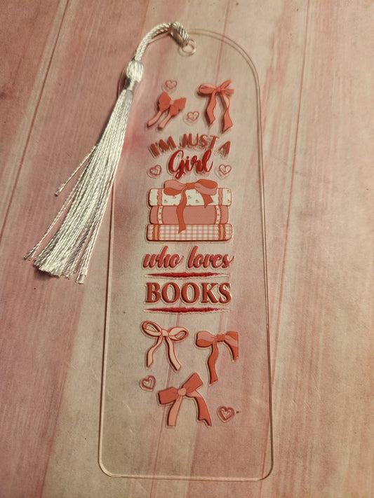 Bookmarks: Bows (I'm just a girl who loves books)