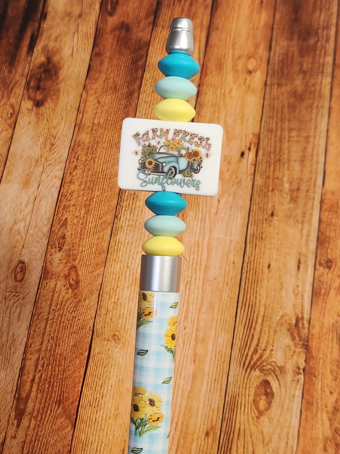 Beaded Pen: (Sunflowers, Truck)