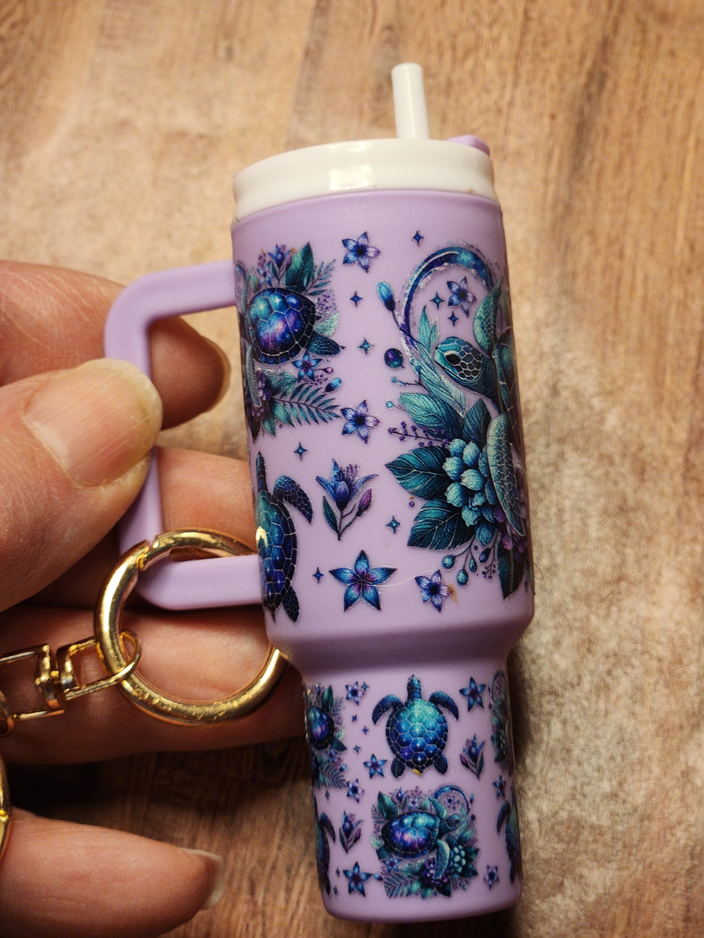 Tumbler Keychain: Sea Turtles