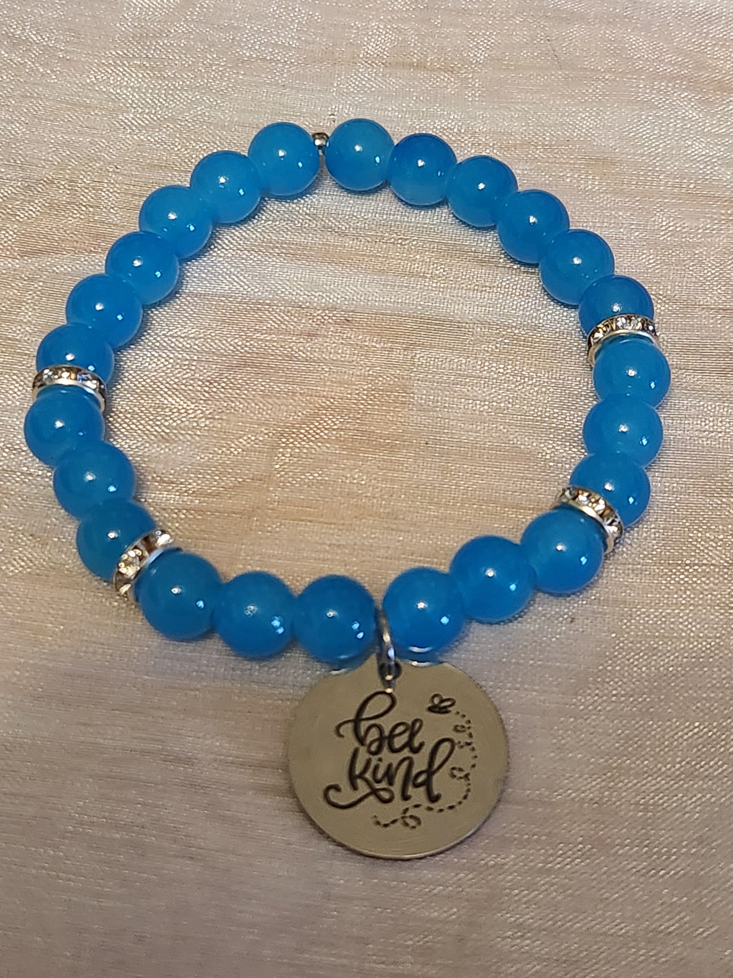 Bracelet: "Bee" Kind (teal)