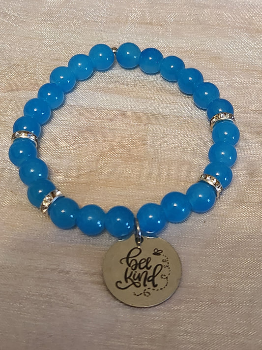 Bracelet: "Bee" Kind (teal)