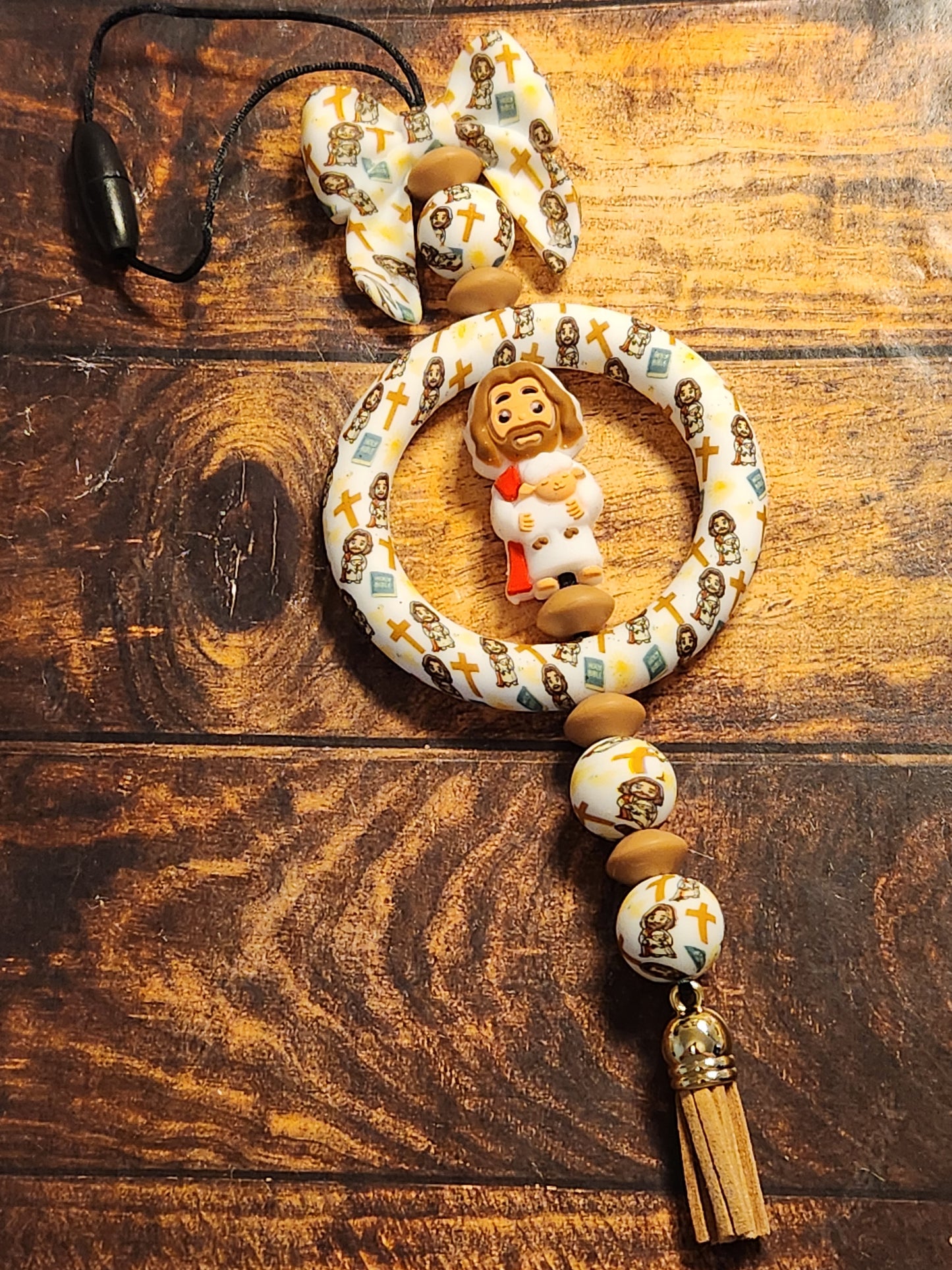 Car Charms: Jesus (bows)