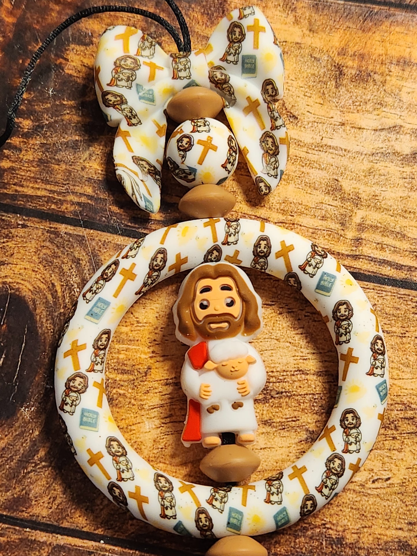 Car Charms: Jesus (bows)