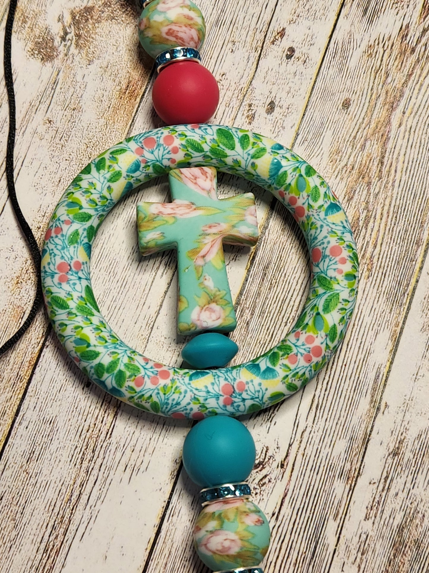 Car Charms: Faith (Floral)