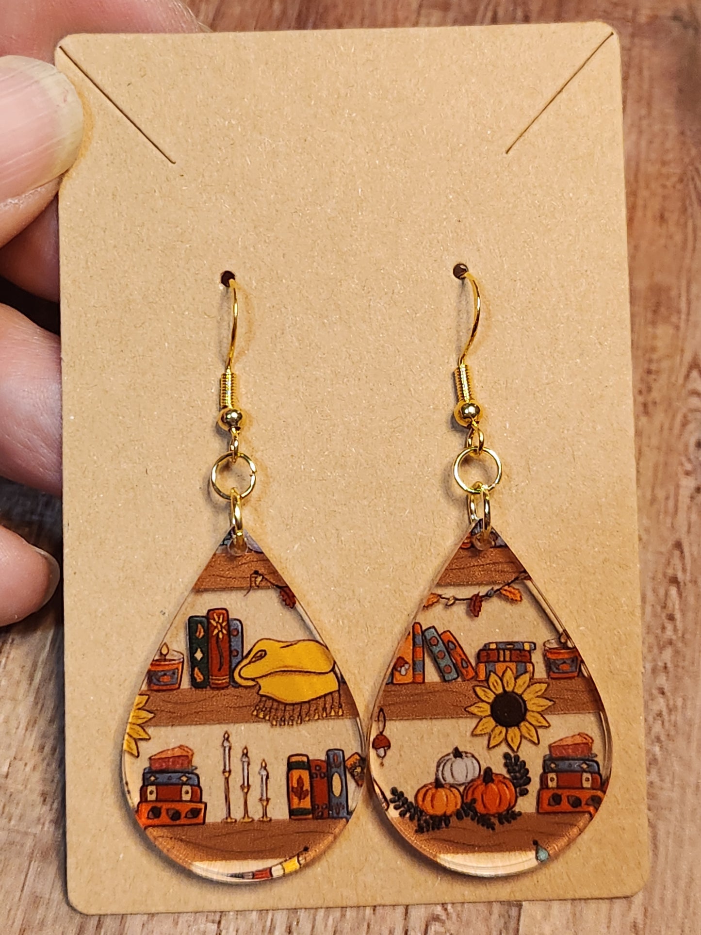 Earrings: Fall (Fall Bookshelf)