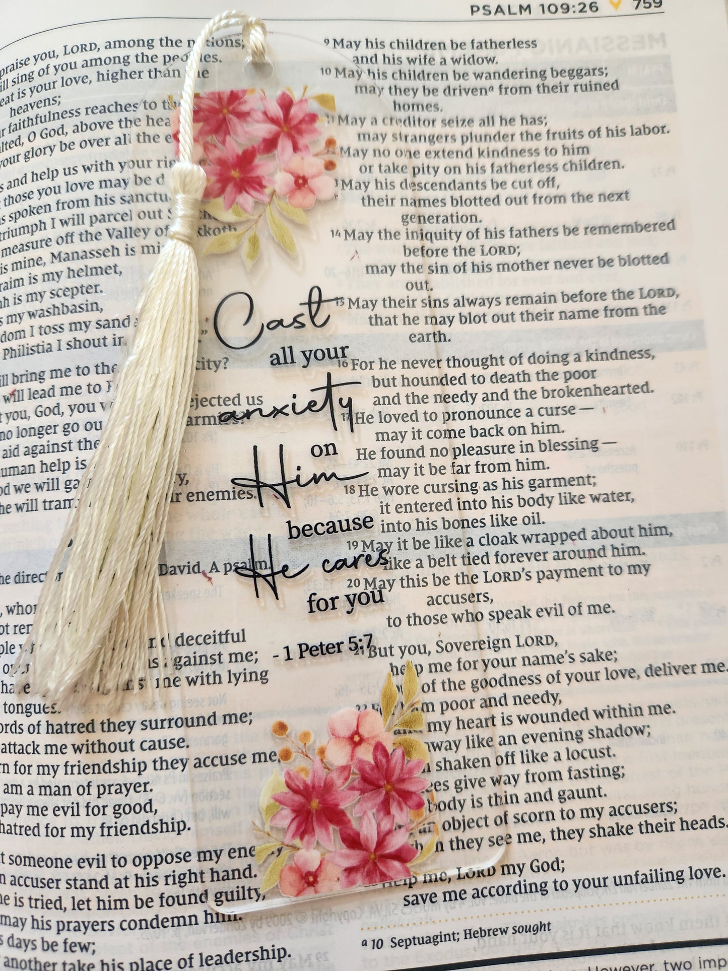 Faith Bookmarks: Cast all my anxiety on him
