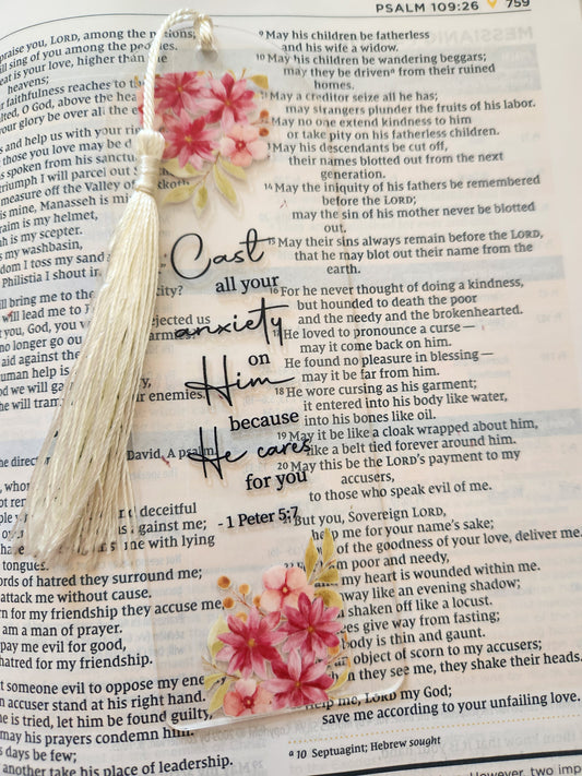 Faith Bookmarks: Cast all my anxiety on him
