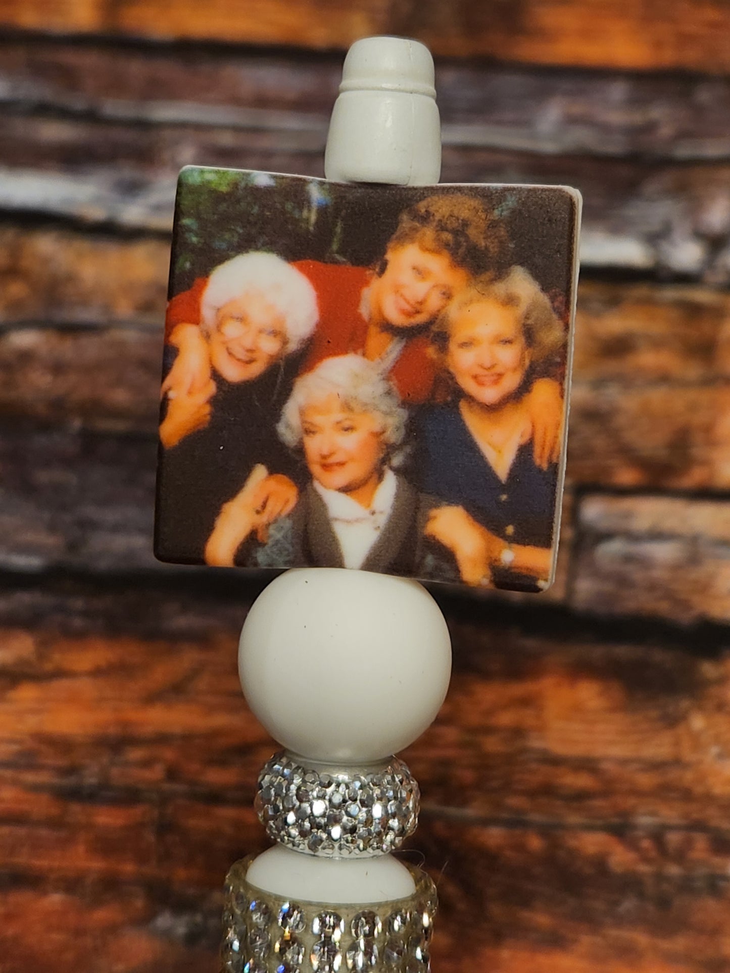 Beaded Pen: Golden Girls (Silver)