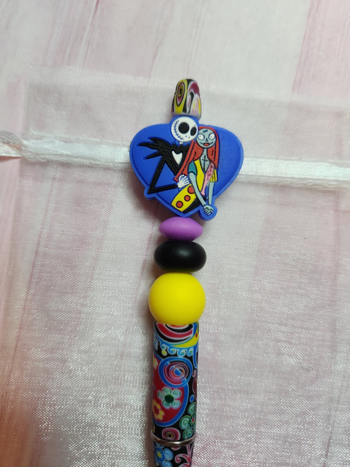 Beaded Pen: Nightmare (Heart)