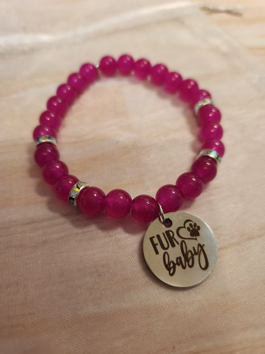 Bracelet: Fur Baby (Hot Pink)