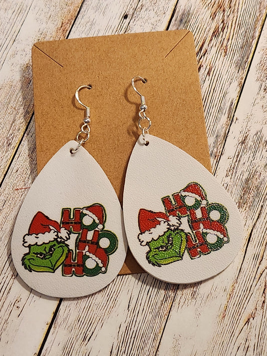 Earrings: Winter (Grinch, HoHoHo)
