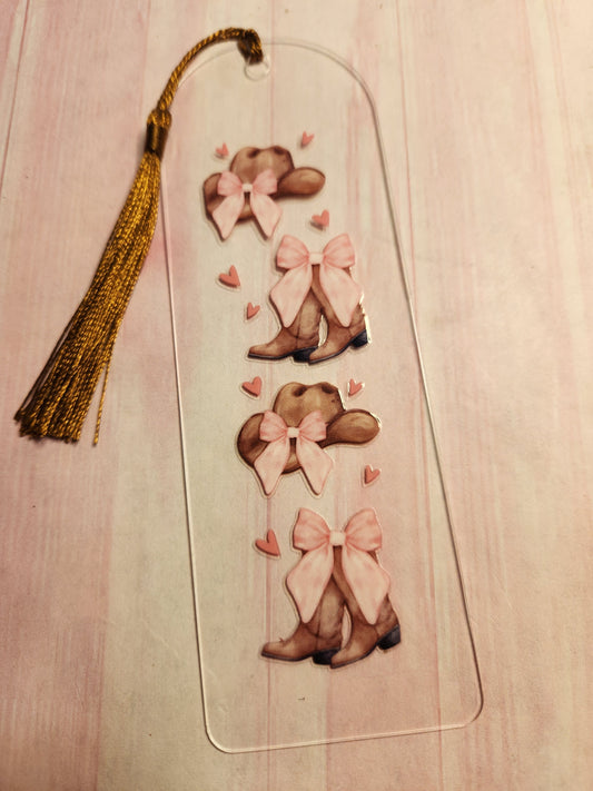 Bookmarks: Bows (Cowboy boots and bows)