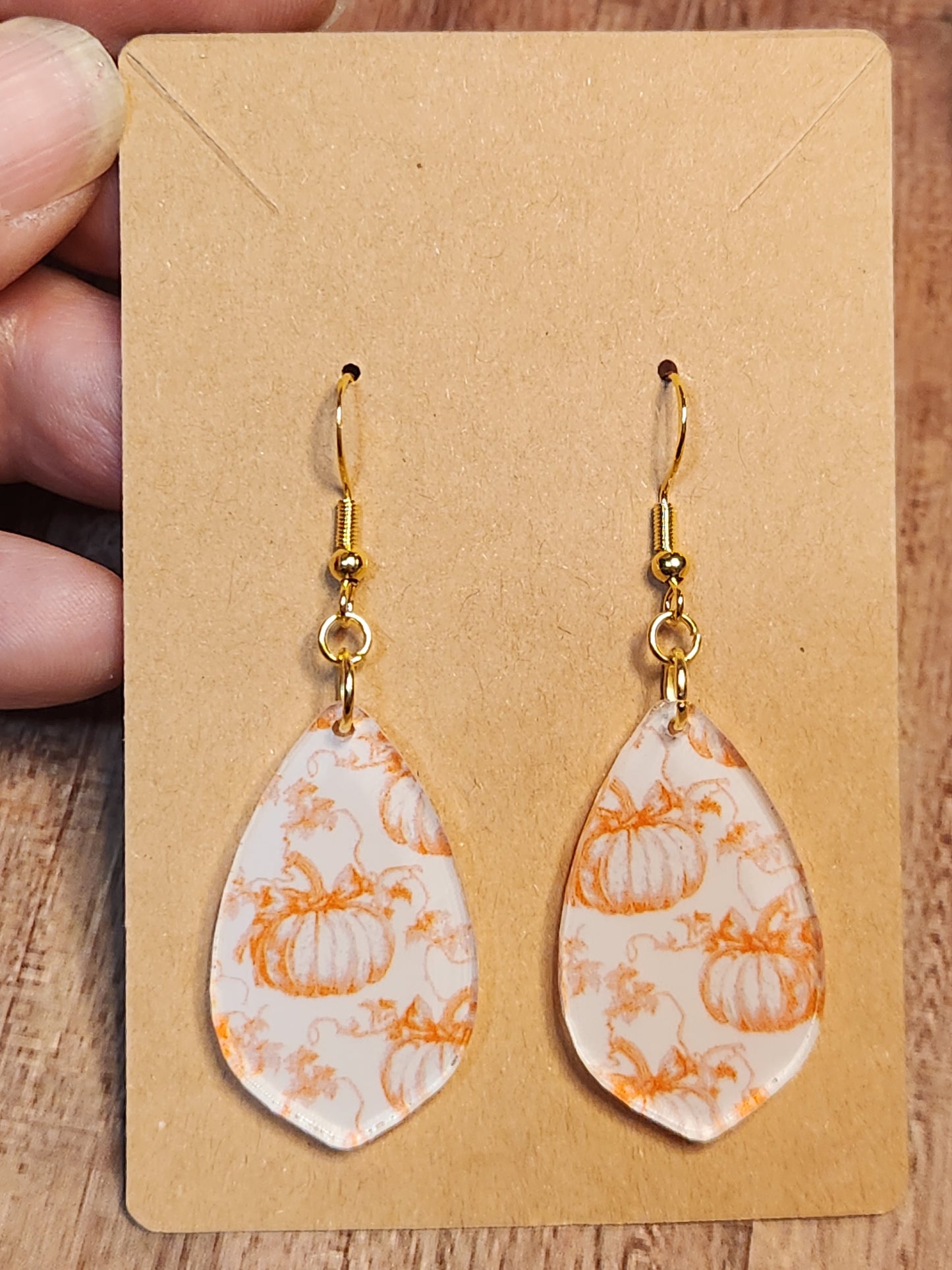 Earrings: Fall (Vintage Pumpkins)