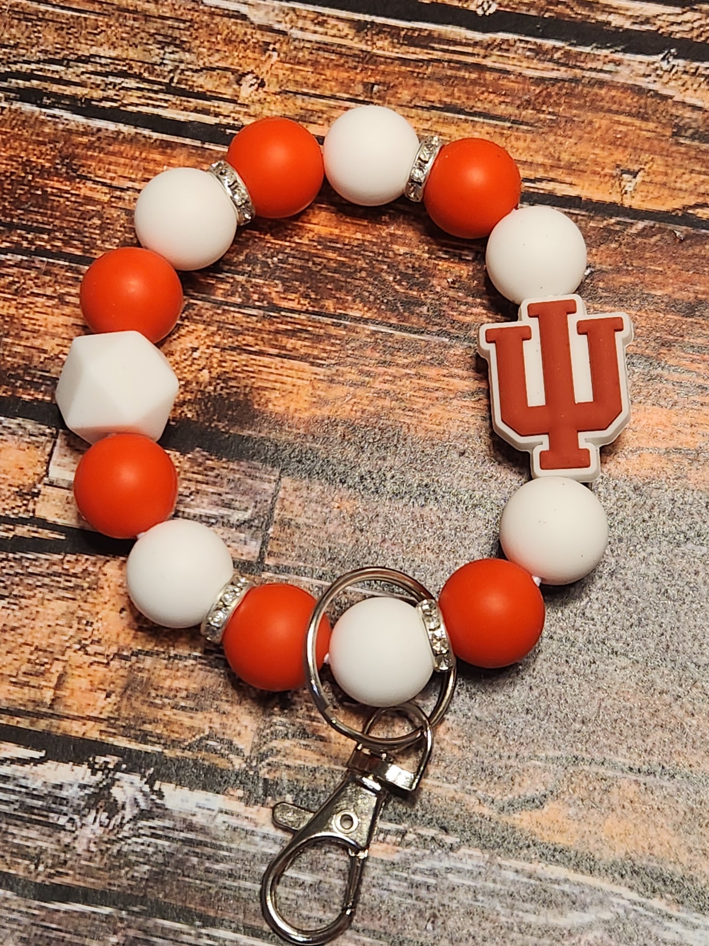 Wristlet: Hoosiers (logo and spacers)