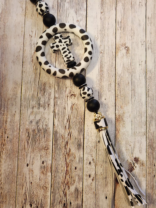 Car Charms: Cow Print