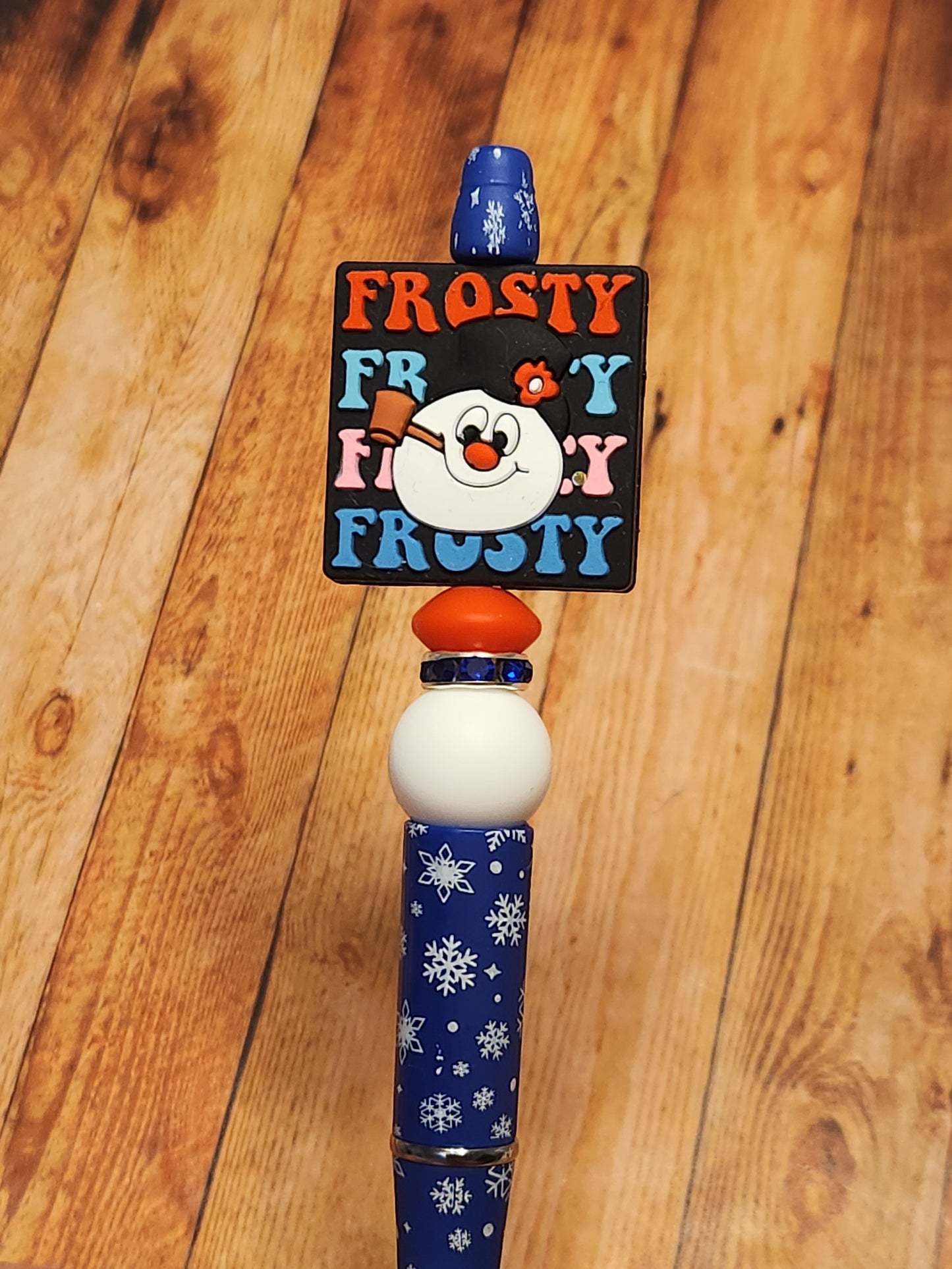 Beaded Pen: Winter (Frosty)