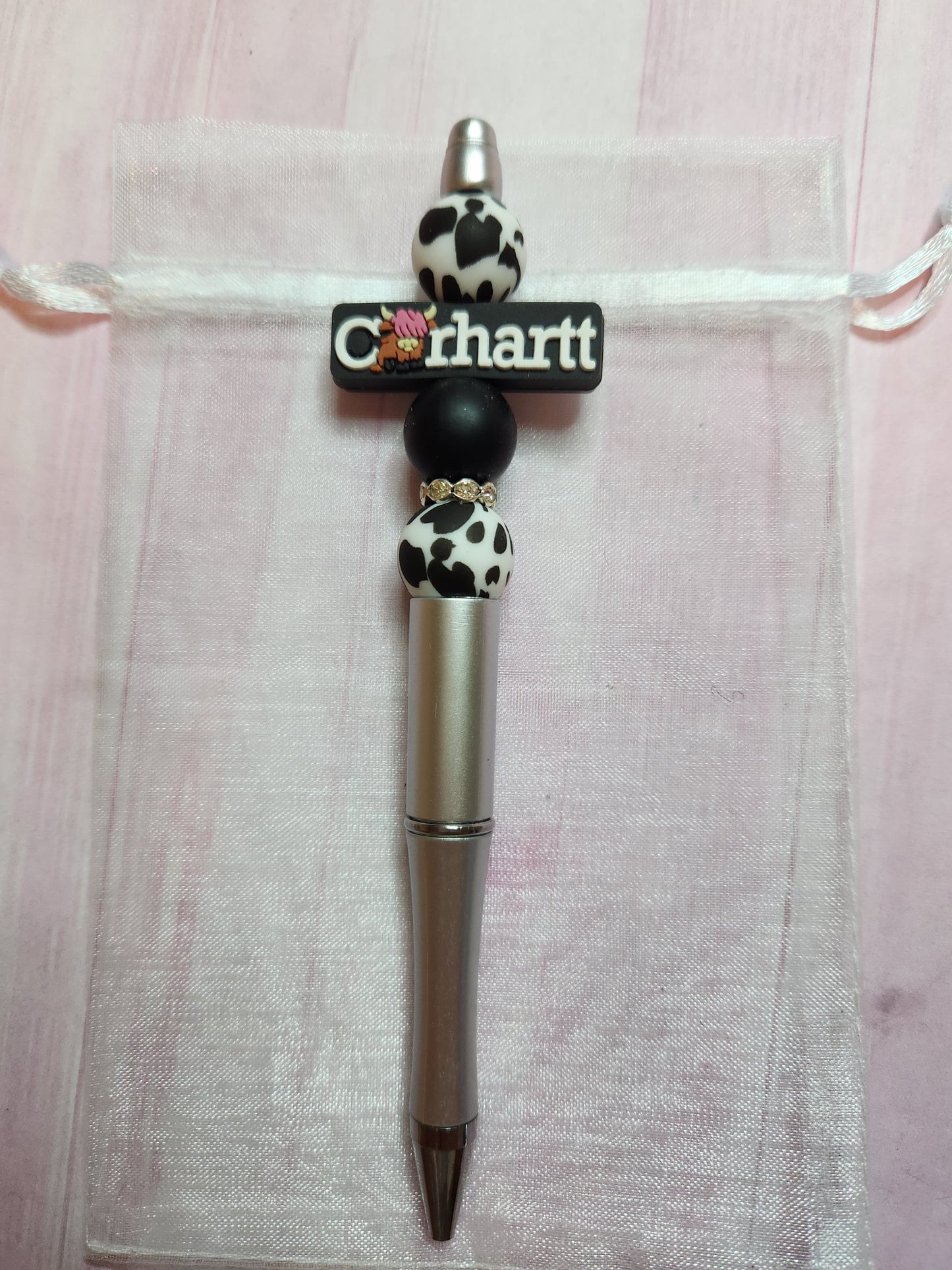 Beaded Pen: Cow (Carhartt)