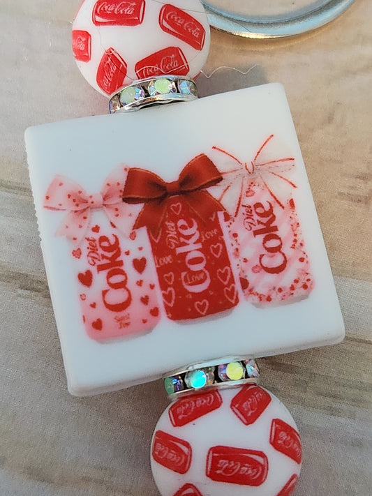 Keychains: Coca Cola Cans with Bows