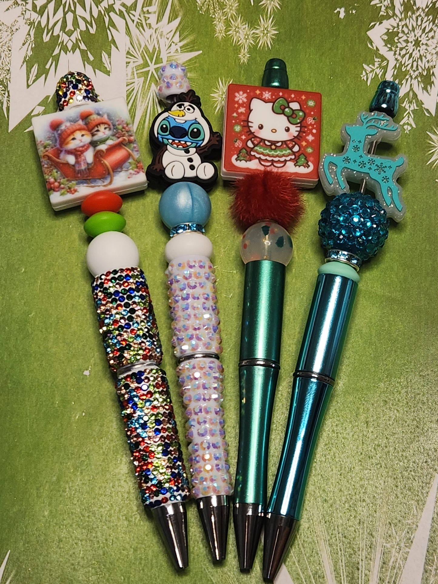 Beaded Pen: Winter (Reindeer)